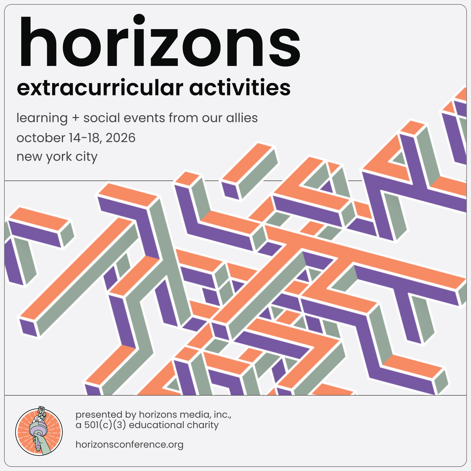 Horizons Extracurricular — Community Events, October 14–18, 2026, New York City